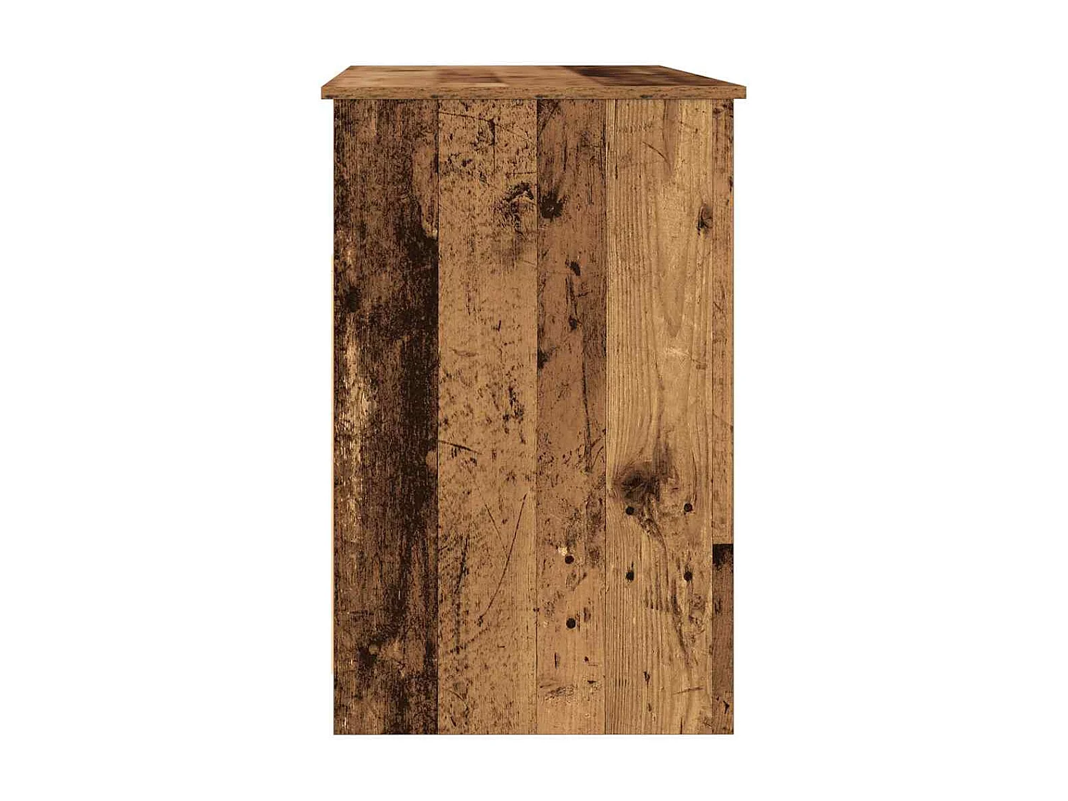 Oud houten bureau 102x76x50 cm bewerkt hout