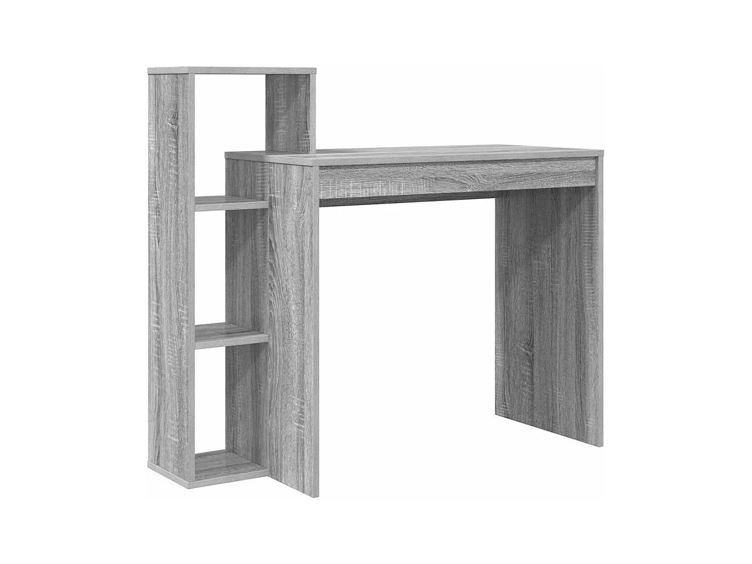 Bureau Sonoma gris 100 x 40 x 90 cm Bois d'ingénierie