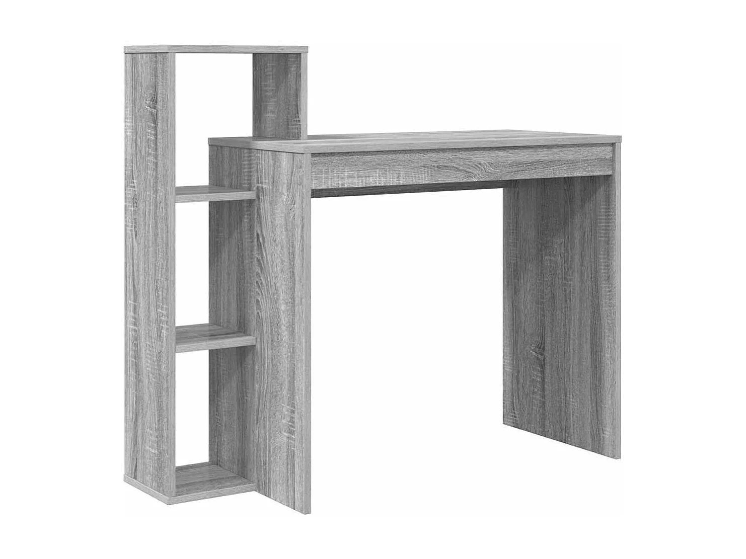 Bureau Sonoma gris 100 x 40 x 90 cm Bois d'ingénierie