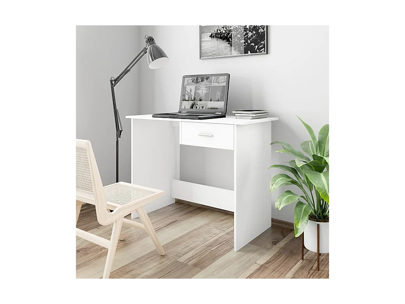 Escritorio blanco 100 x 50 x 76 cm Madera de ingeniería