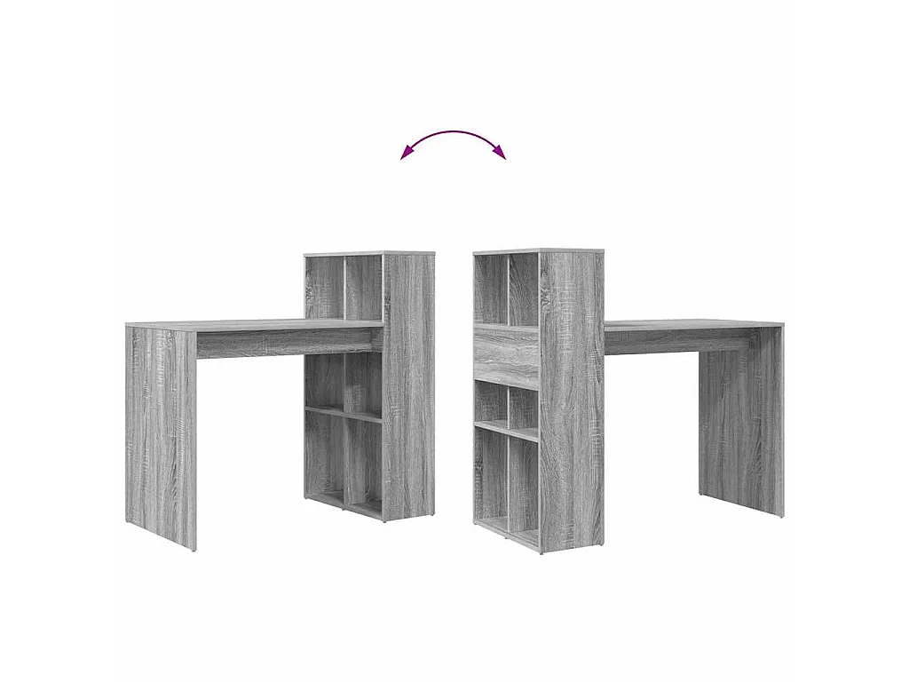 Schreibtisch Sonoma Grau 108 x 55 x 103,5 cm Holzwerkstoff