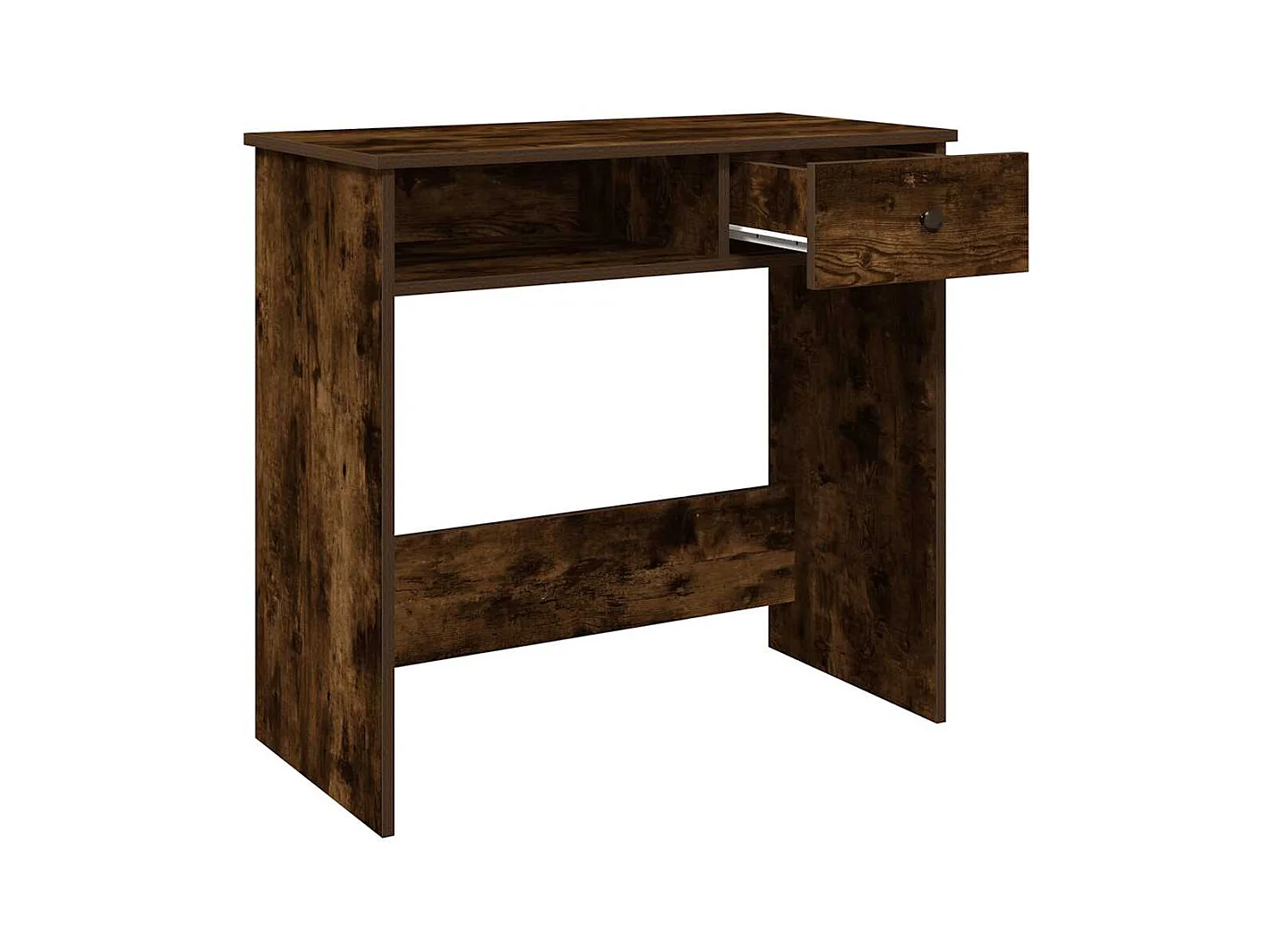Bureau chêne fumé 80x40x75 cm bois d'ingénierie