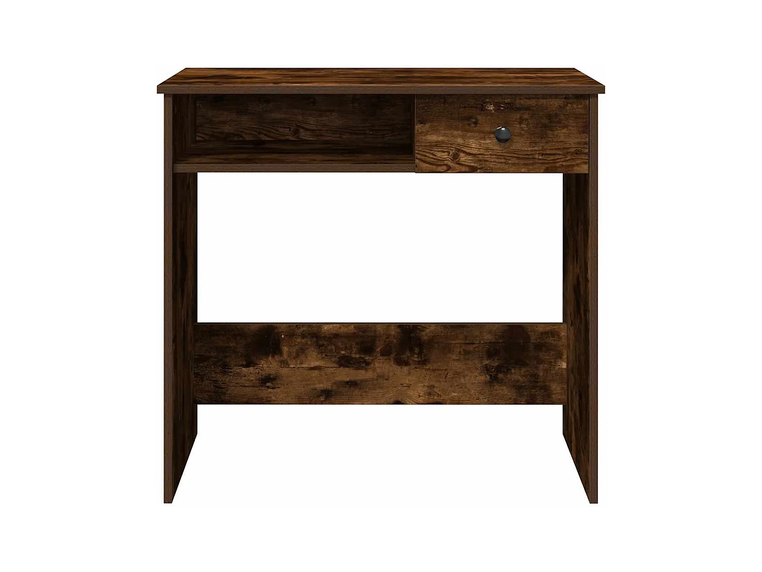 Bureau chêne fumé 80x40x75 cm bois d'ingénierie