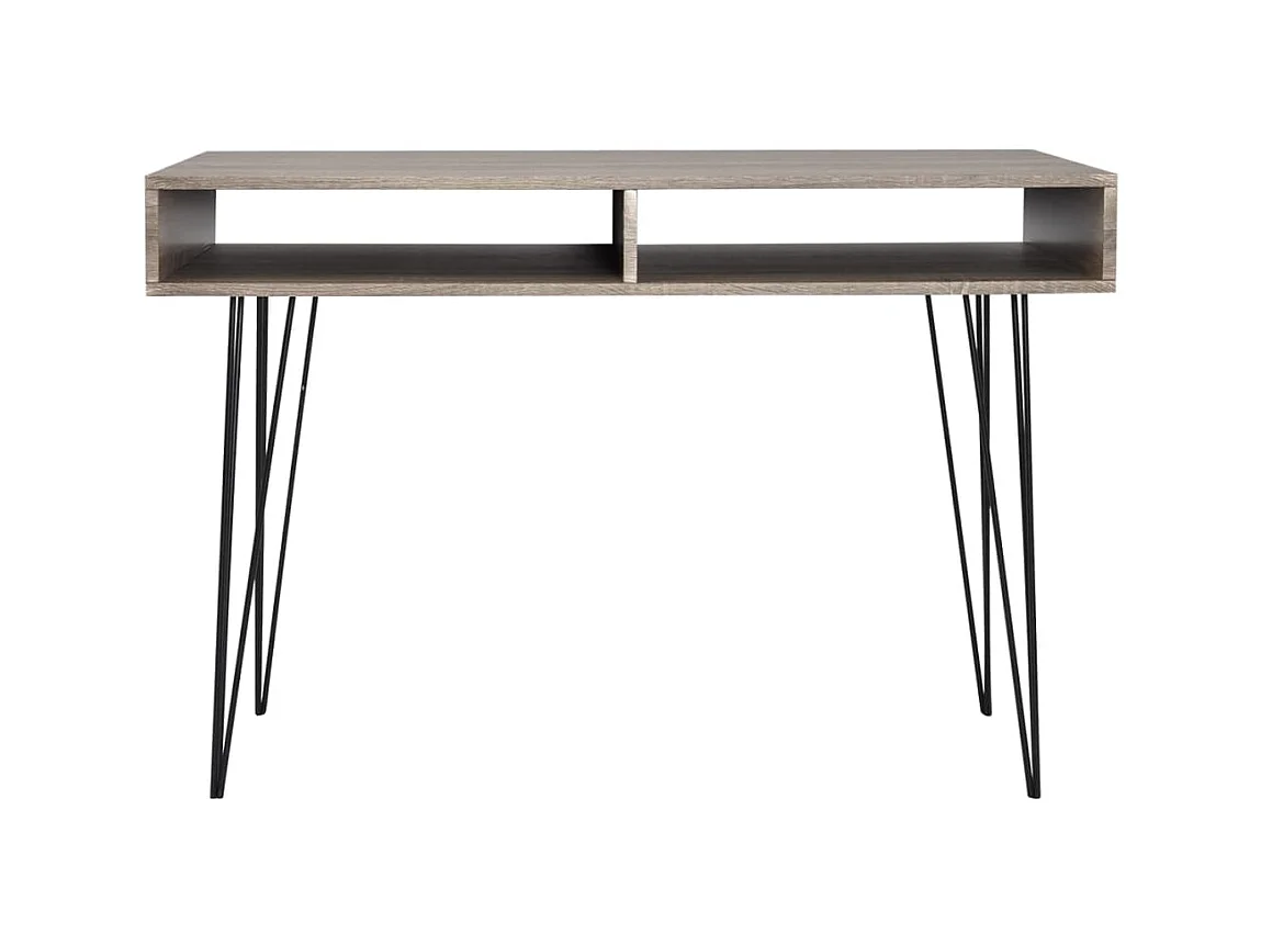 Escritorio con 2 compartimentos Gris