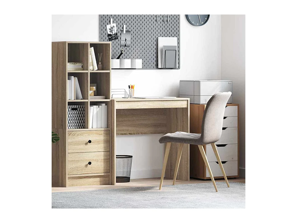 Bureau Chêne sonoma 80 x 40 x 76 cm Bois d'ingénierie