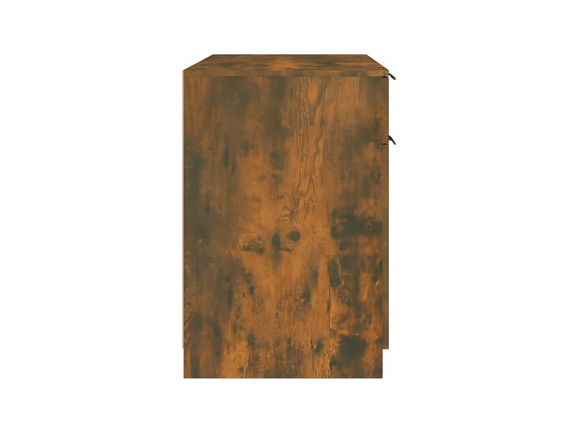 Escritorio de roble ahumado 100x50x75 cm Madera de ingeniería