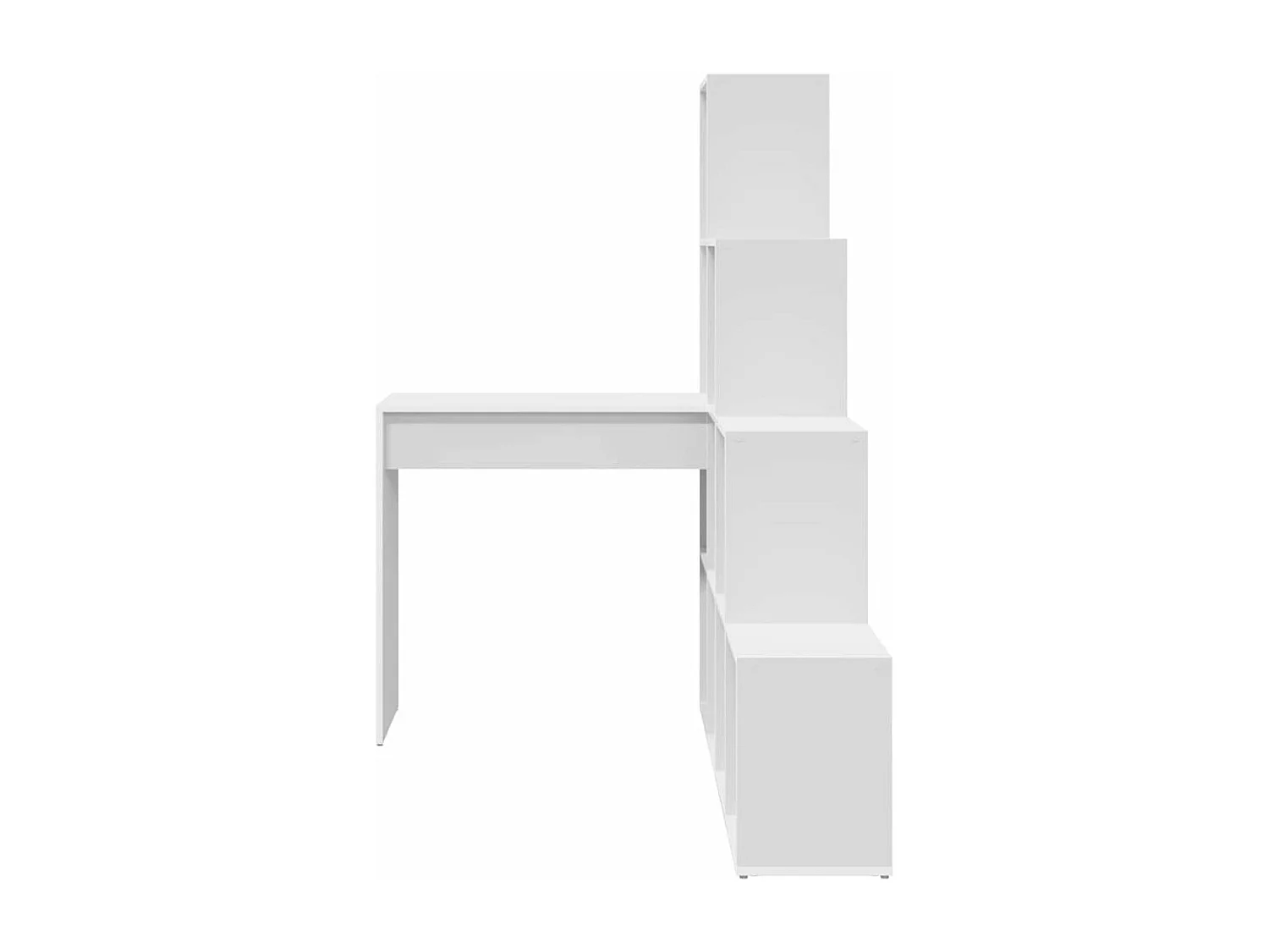 Bureau d'angle Blanc 101.5 x 149.5 x 149.5 cm Bois d'ingénierie