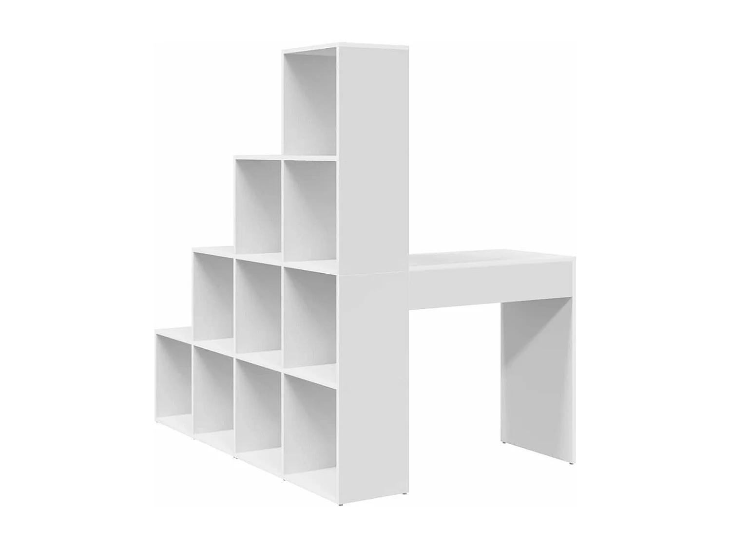 Bureau d'angle Blanc 101.5 x 149.5 x 149.5 cm Bois d'ingénierie