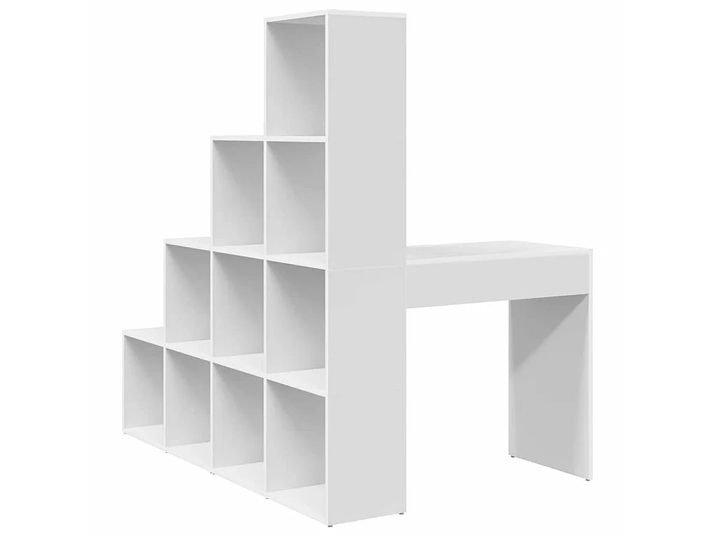 Escritorio de esquina blanco 101,5 x 149,5 x 149,5 cm Madera de ingeniería