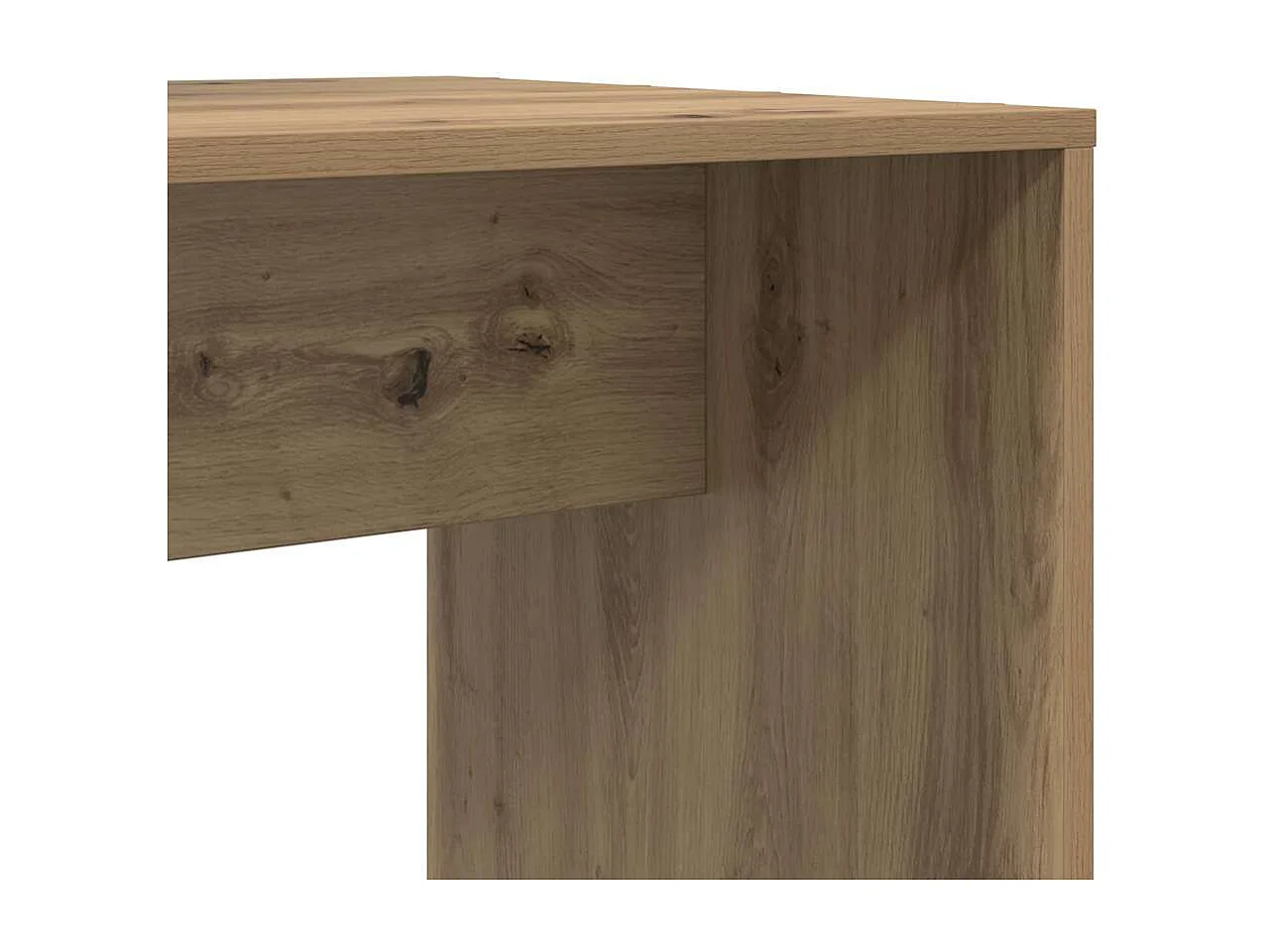 Scrivania in rovere realizzata a mano 138,5 x 55 x 143 cm Legno ingegnerizzato