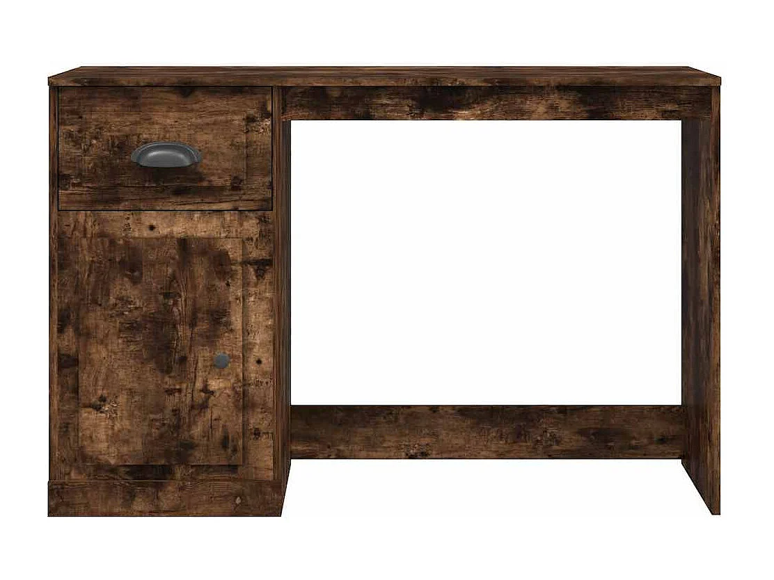 Bureau avec tiroir chêne fumé 115x50x75 cm bois d'ingénierie