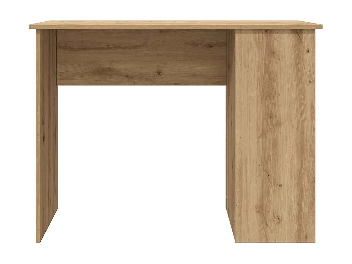 Escritorio de roble artesanal 100x55x75 cm madera de ingeniería