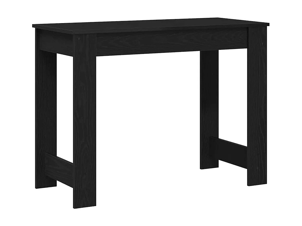 Bureau noir 100x45x75 cm bois d'ingénierie