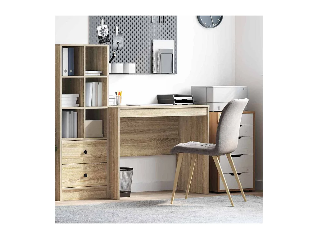 Bureau Chêne sonoma 90 x 50 x 76 cm Bois d'ingénierie