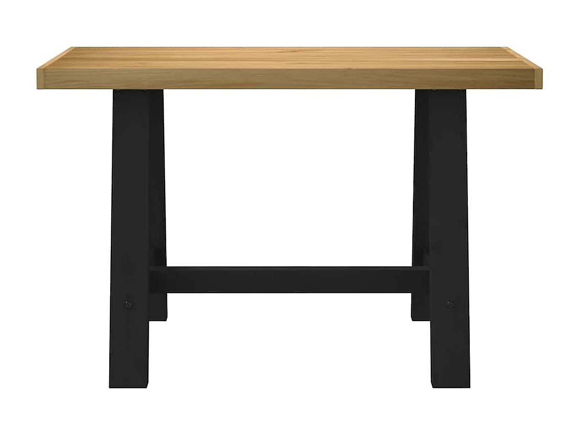 Scrivania NOAIN gambe a forma di A 120x50x75 cm legno massello di pino