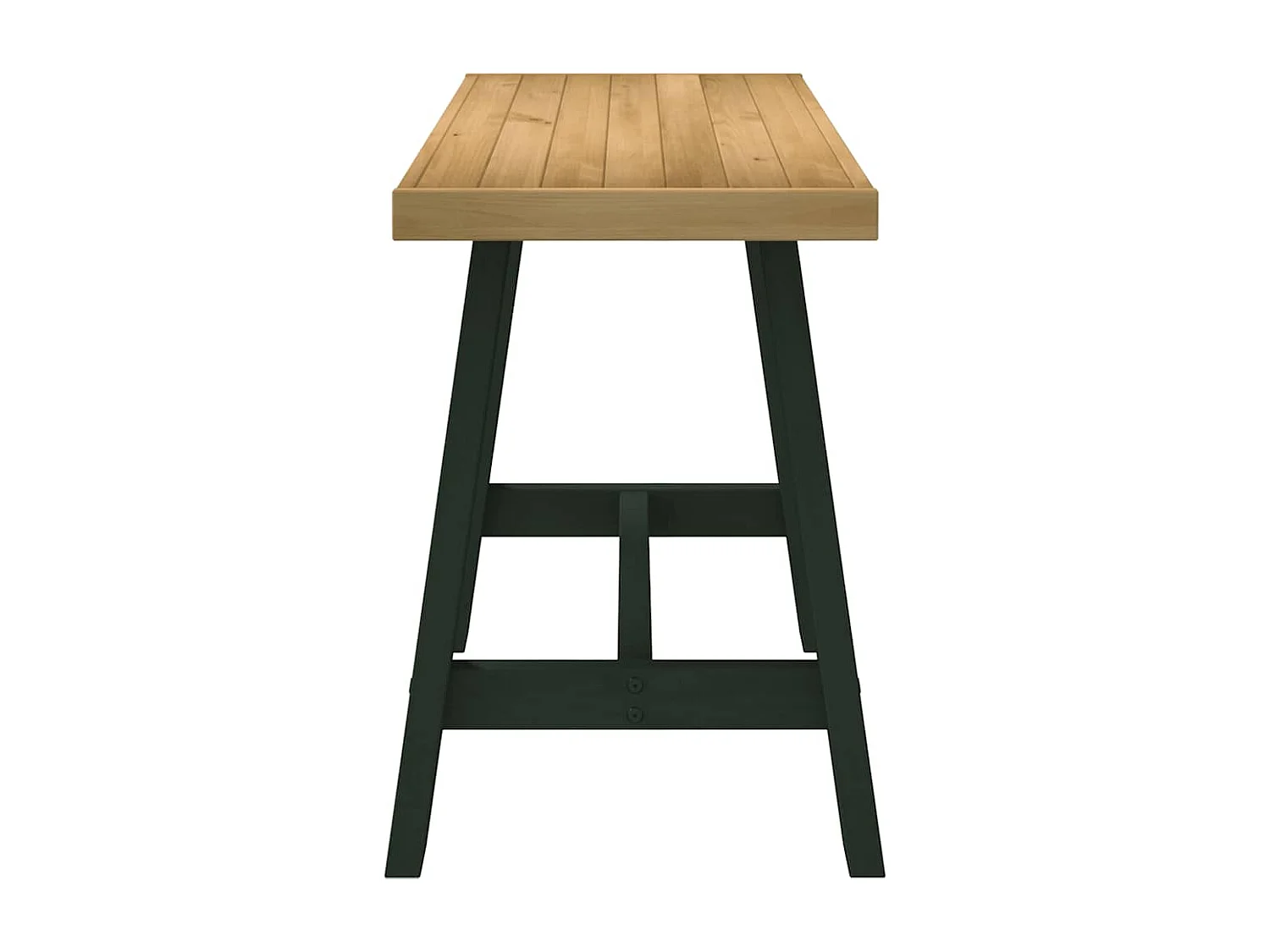 Scrivania NOAIN gambe a forma di A 120x50x75 cm legno massello di pino