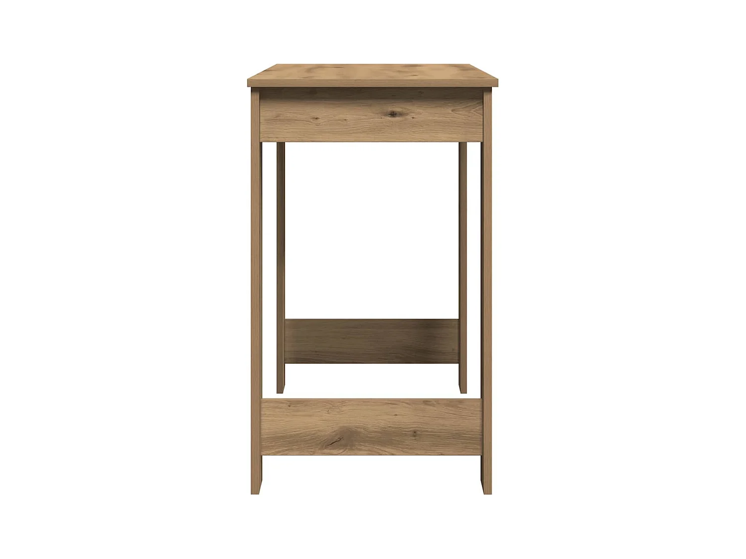 Bureau chêne artisanal 100x45x75 cm bois d'ingénierie