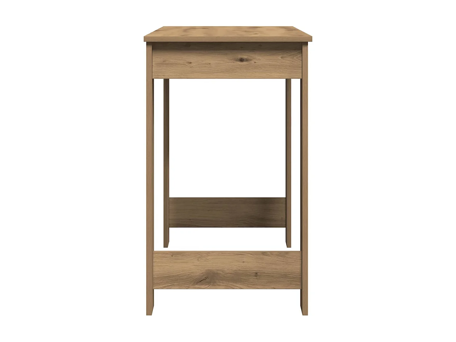 Bureau chêne artisanal 100x45x75 cm bois d'ingénierie