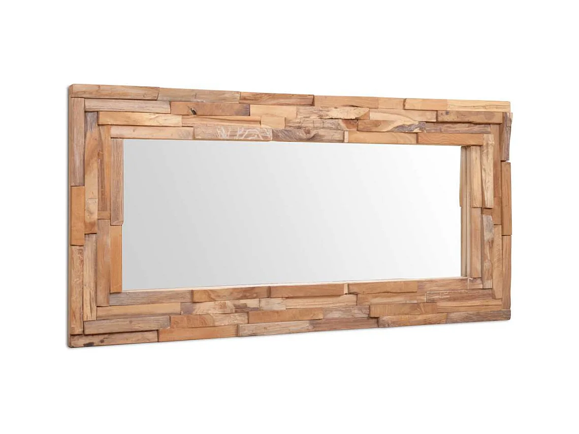 Miroir décoratif Teck 120x60 cm Rectangulaire