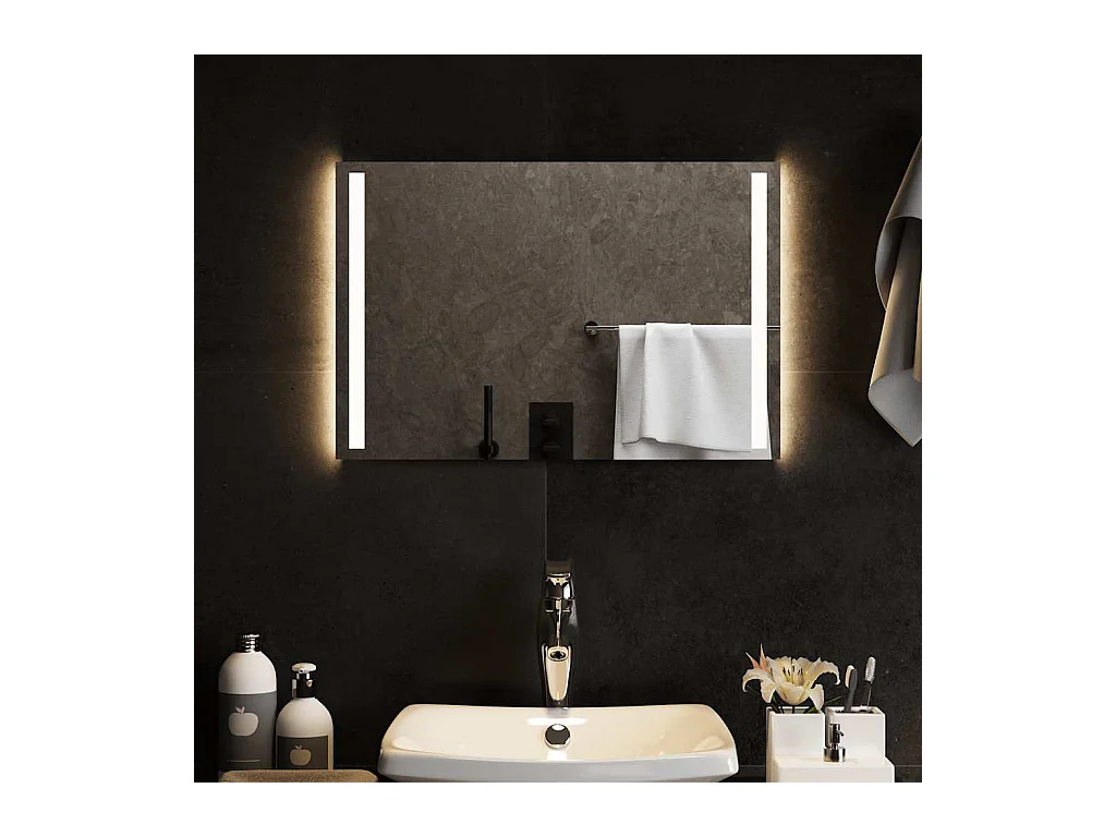 Miroir de salle de bain à LED 60x40 cm