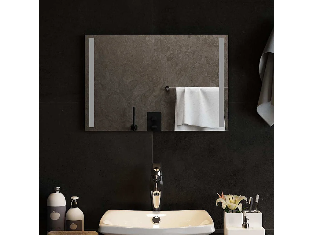 Miroir de salle de bain à LED 60x40 cm