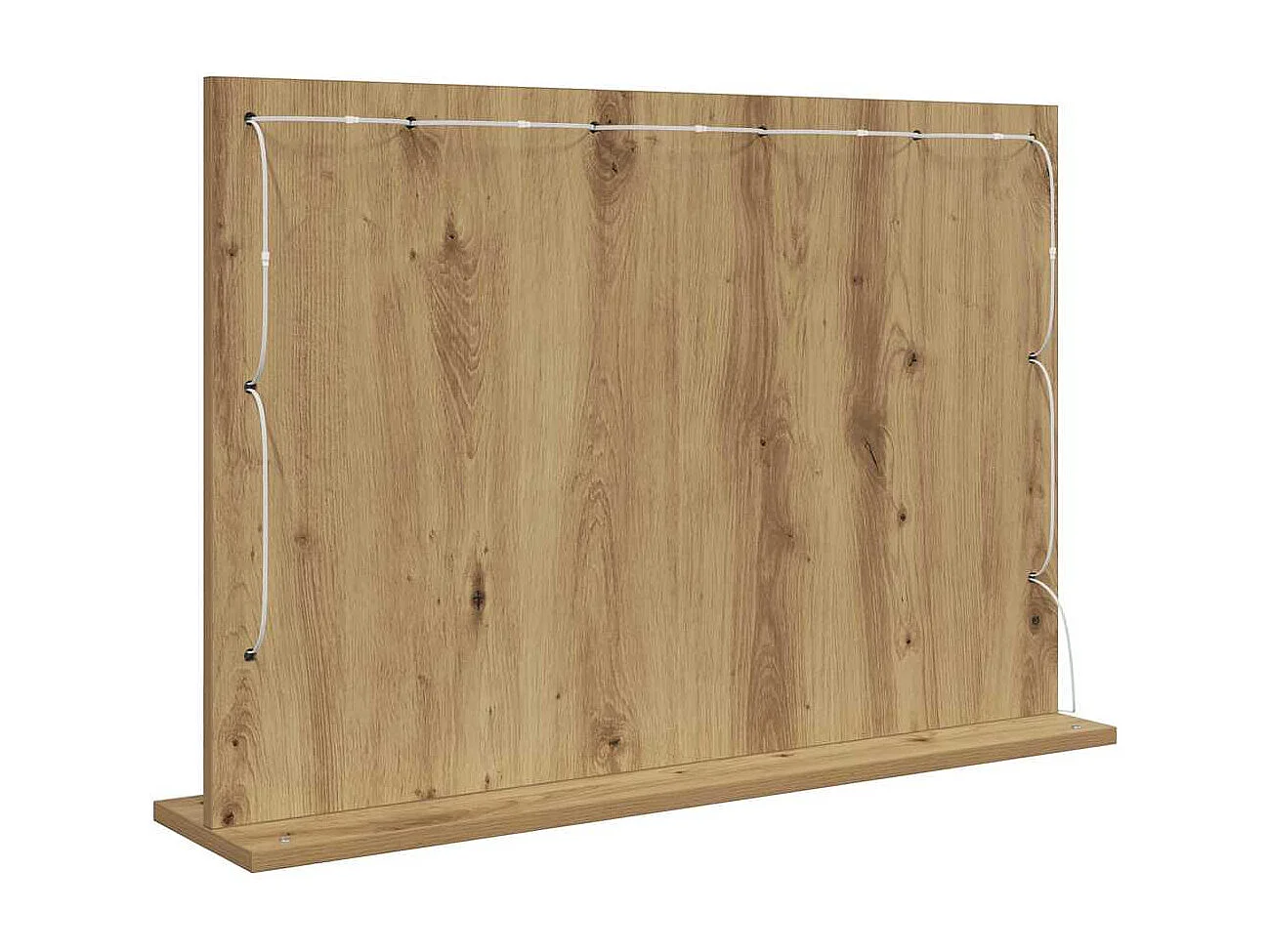 Miroir de vanité avec miroir Chêne artisanal 80 x 55 x 18 cm