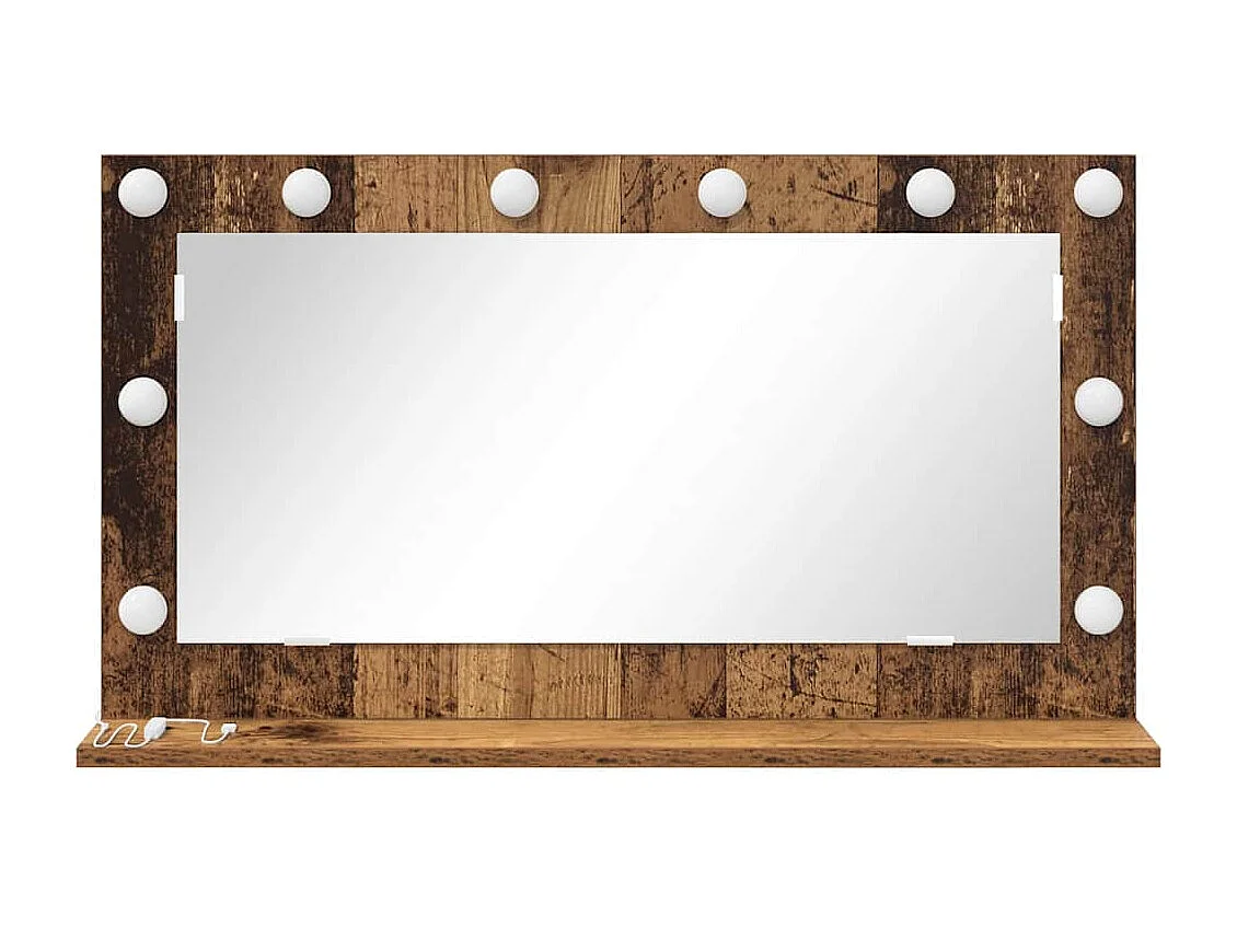 Miroir de vanité avec miroir Bois Ancien 80 x 45 x 18 cm