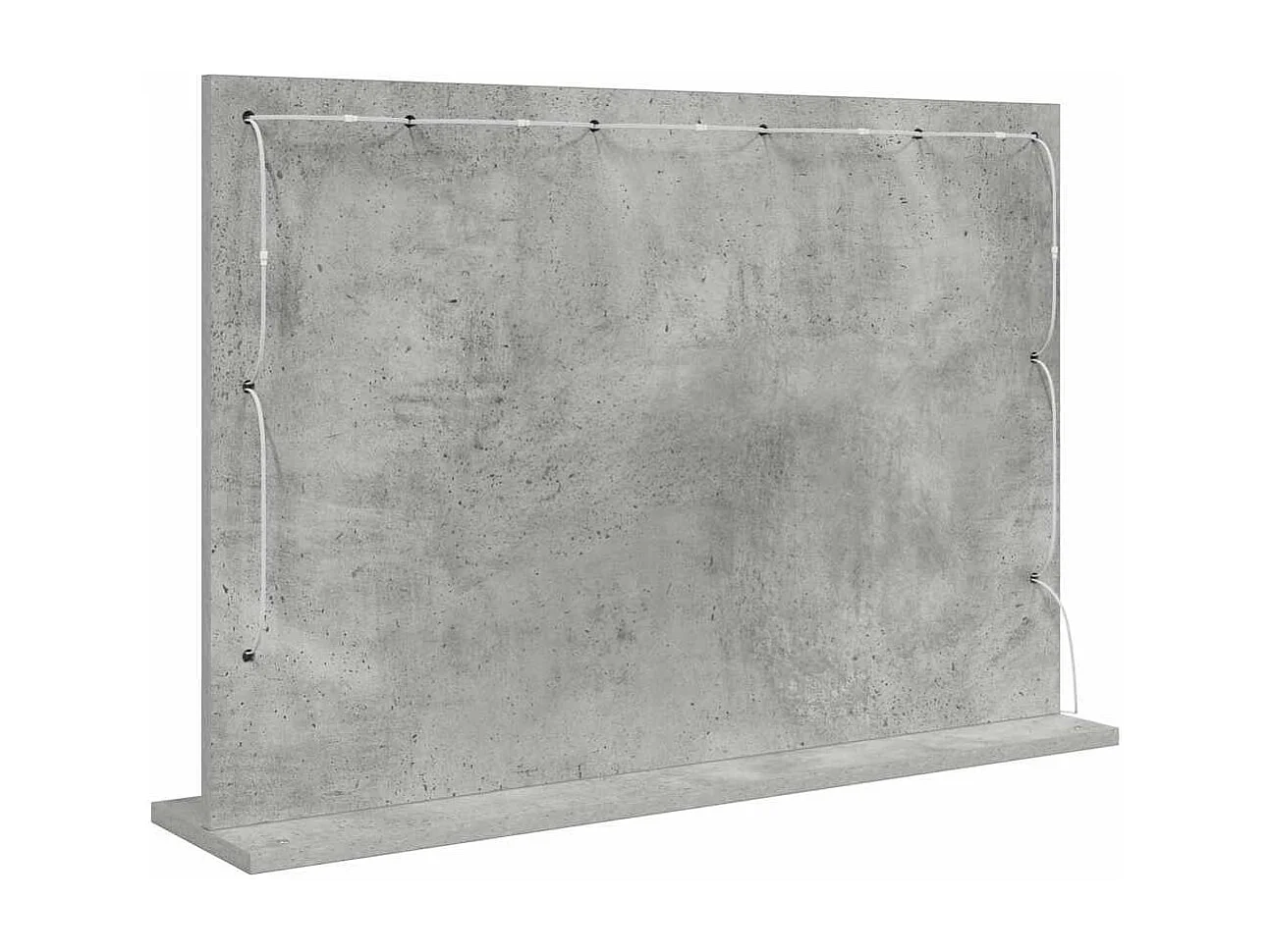 Miroir de vanité avec miroir Gris béton 80 x 55 x 18 cm