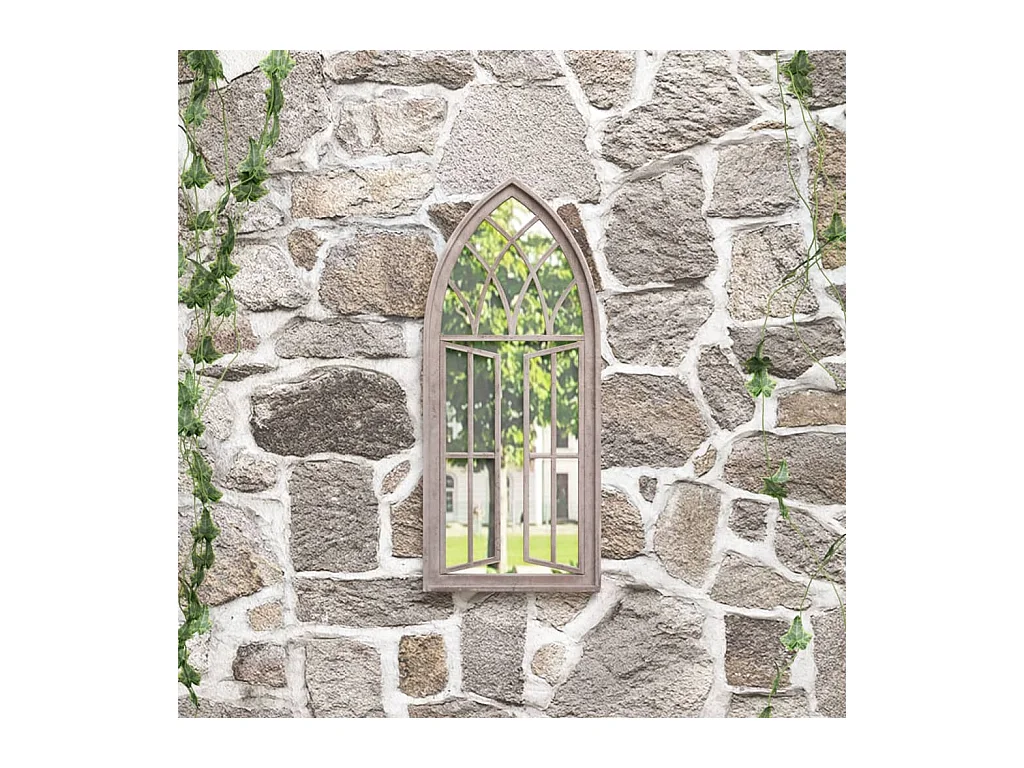 Miroir de jardin Sable 70x30 cm Fer pour utilisation extérieure