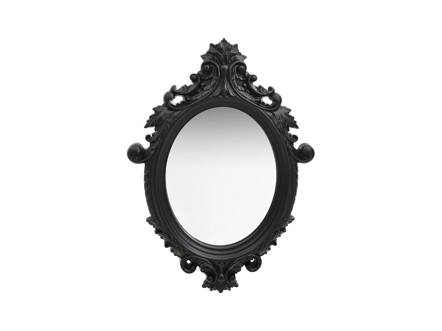 Miroir mural style château 56x76 cm Noir