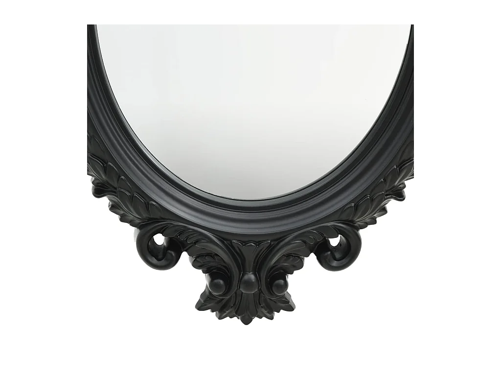 Miroir mural style château 56x76 cm Noir