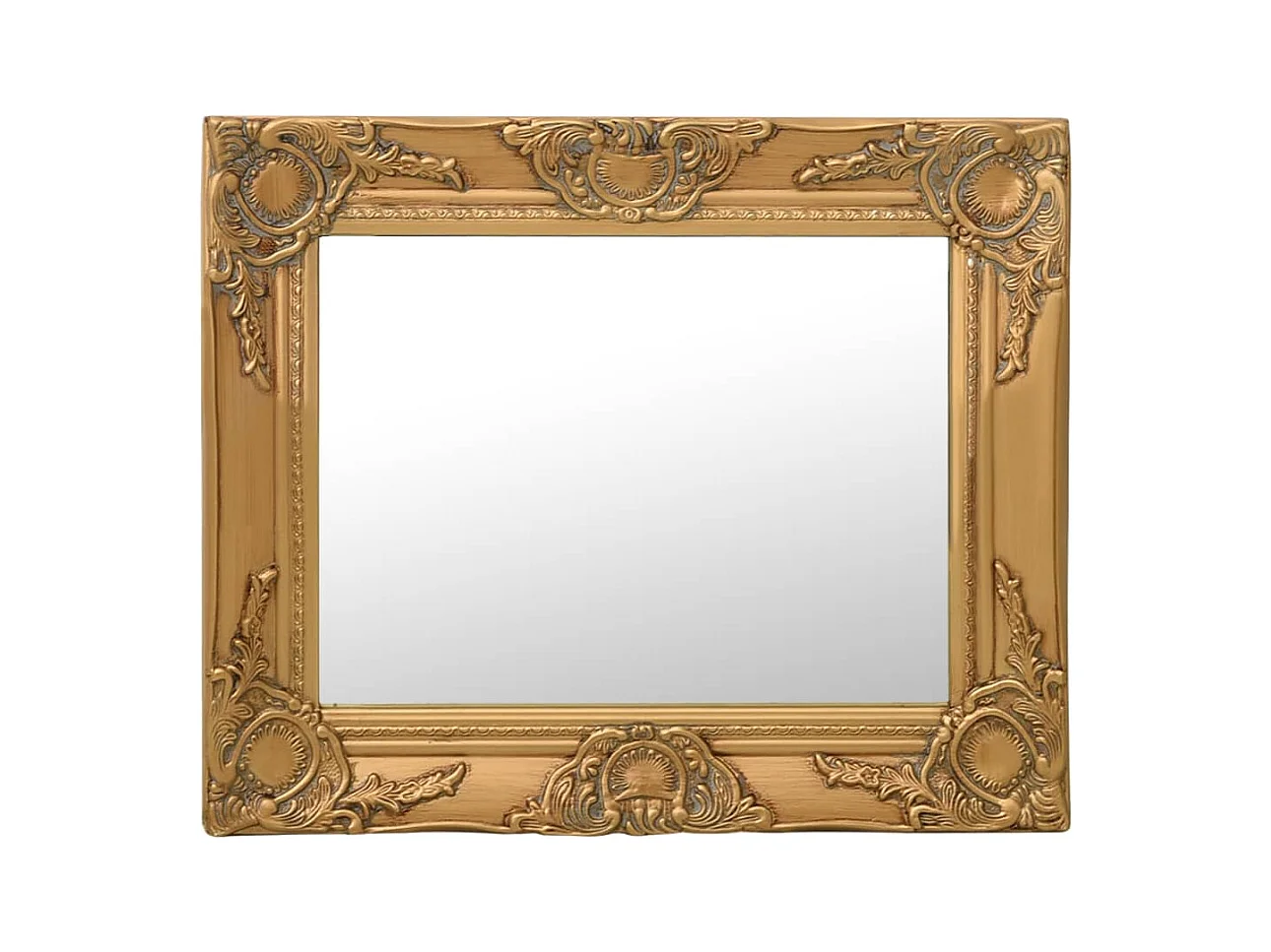Wandspiegel in barokstijl 50x40 cm Goud