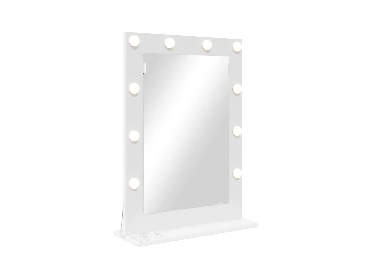 Specchio da trucco con luci LED Bianco 70 x 50 x 18 cm