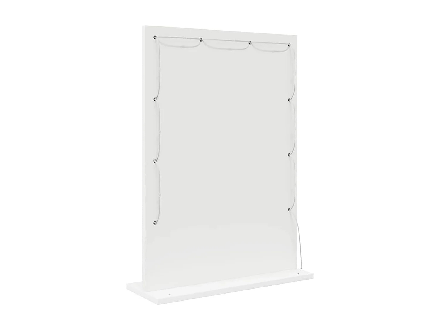 Miroir de vanité avec des lumières à LED Blanc 70 x 50 x 18 cm