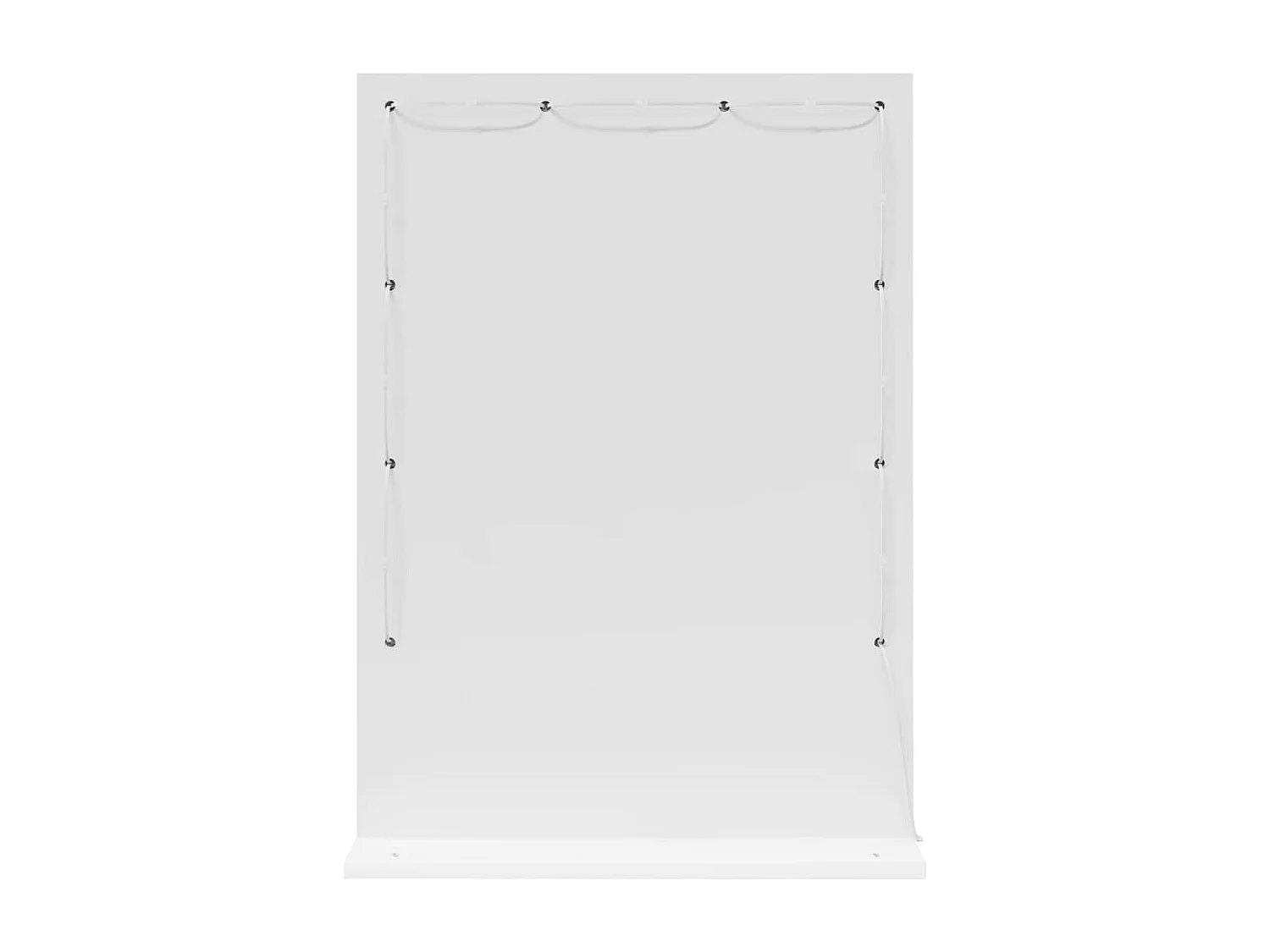 Miroir de vanité avec des lumières à LED Blanc 70 x 50 x 18 cm