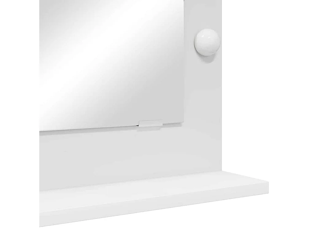 Miroir de vanité avec des lumières à LED Blanc 70 x 50 x 18 cm