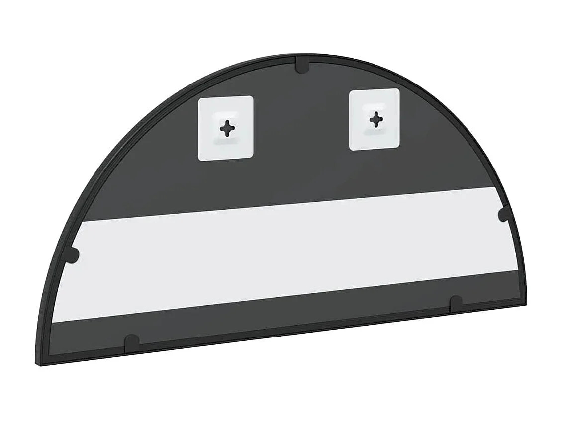 Specchio da parete nero 60x30 cm arco in ferro