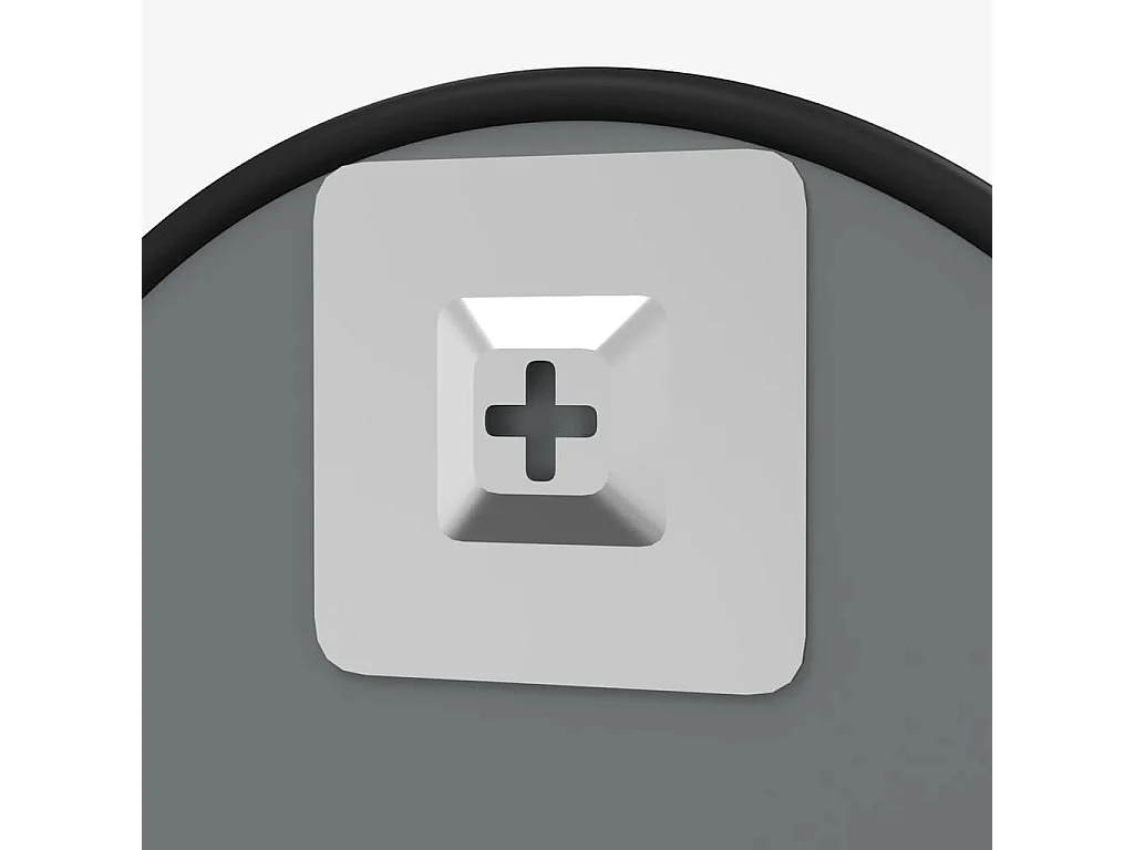 Specchio da parete nero Ø 40 cm Rotondo