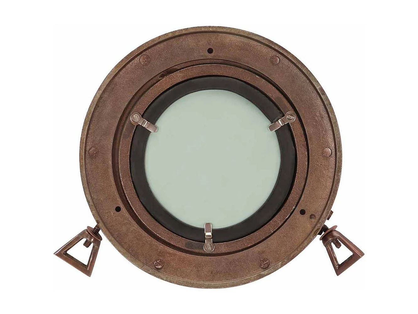 Specchio da parete oblò Ø23 cm alluminio e vetro