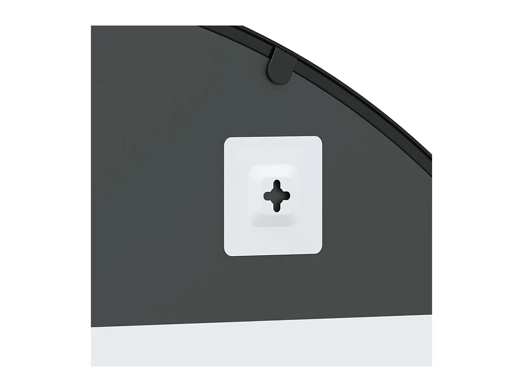 Specchio da parete nero 100x130 cm arco in ferro