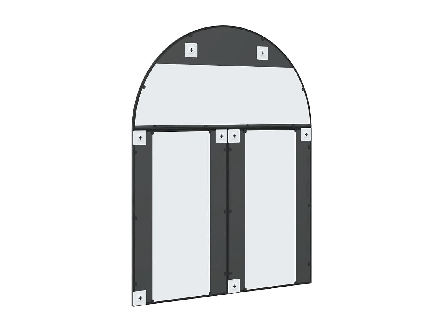 Espejo de pared negro 100x130 cm arco de hierro