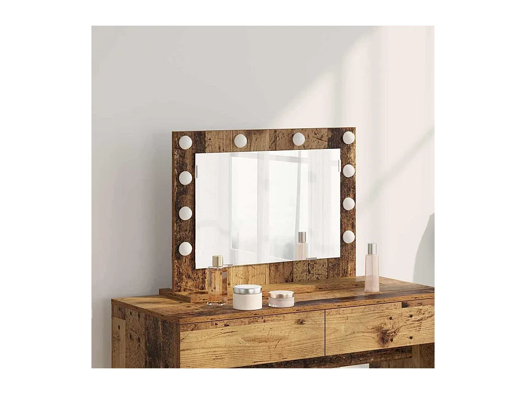 Miroir de vanité avec miroir Bois Ancien 60 x 45 x 18 cm