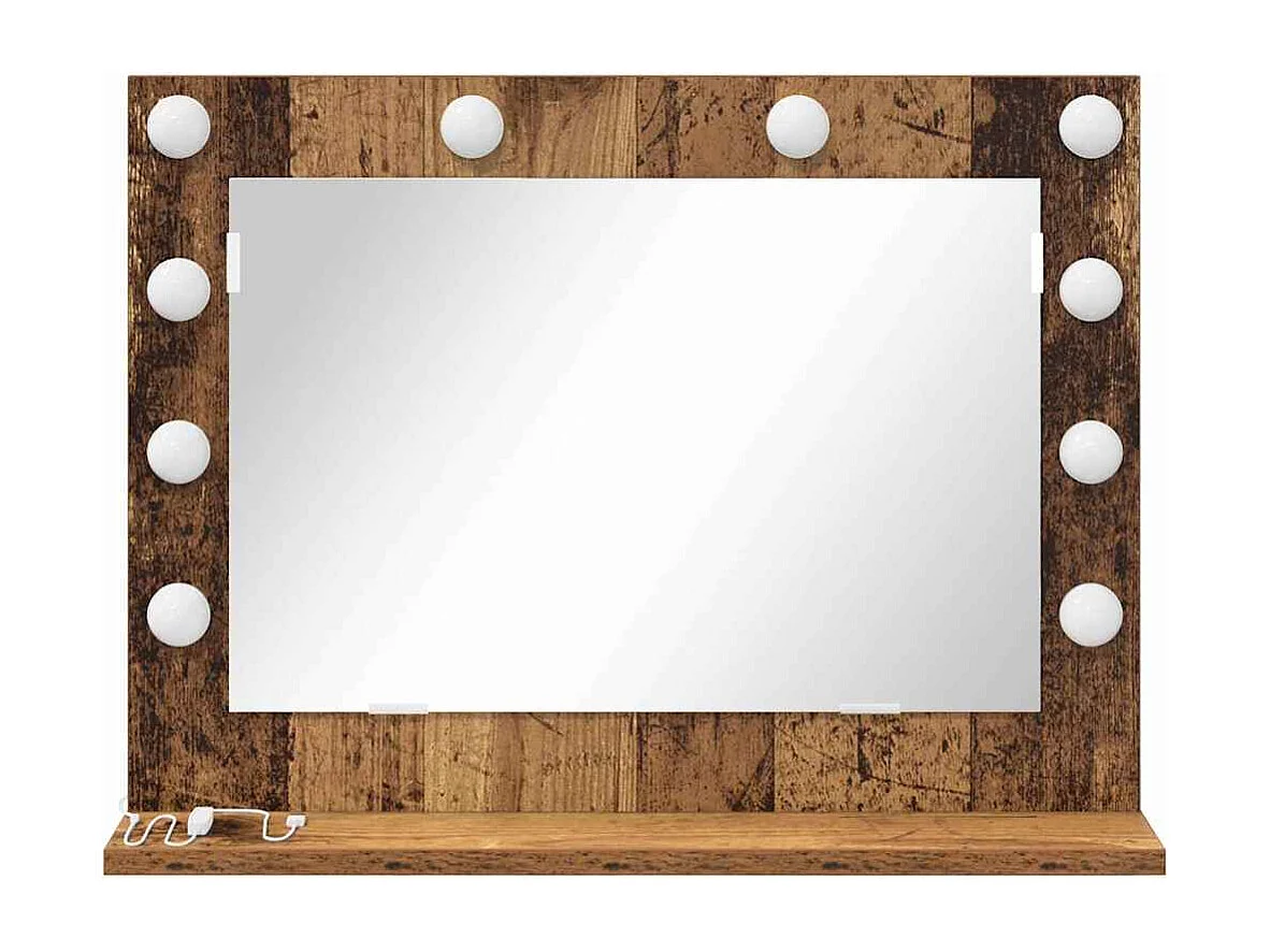 Miroir de vanité avec miroir Bois Ancien 60 x 45 x 18 cm