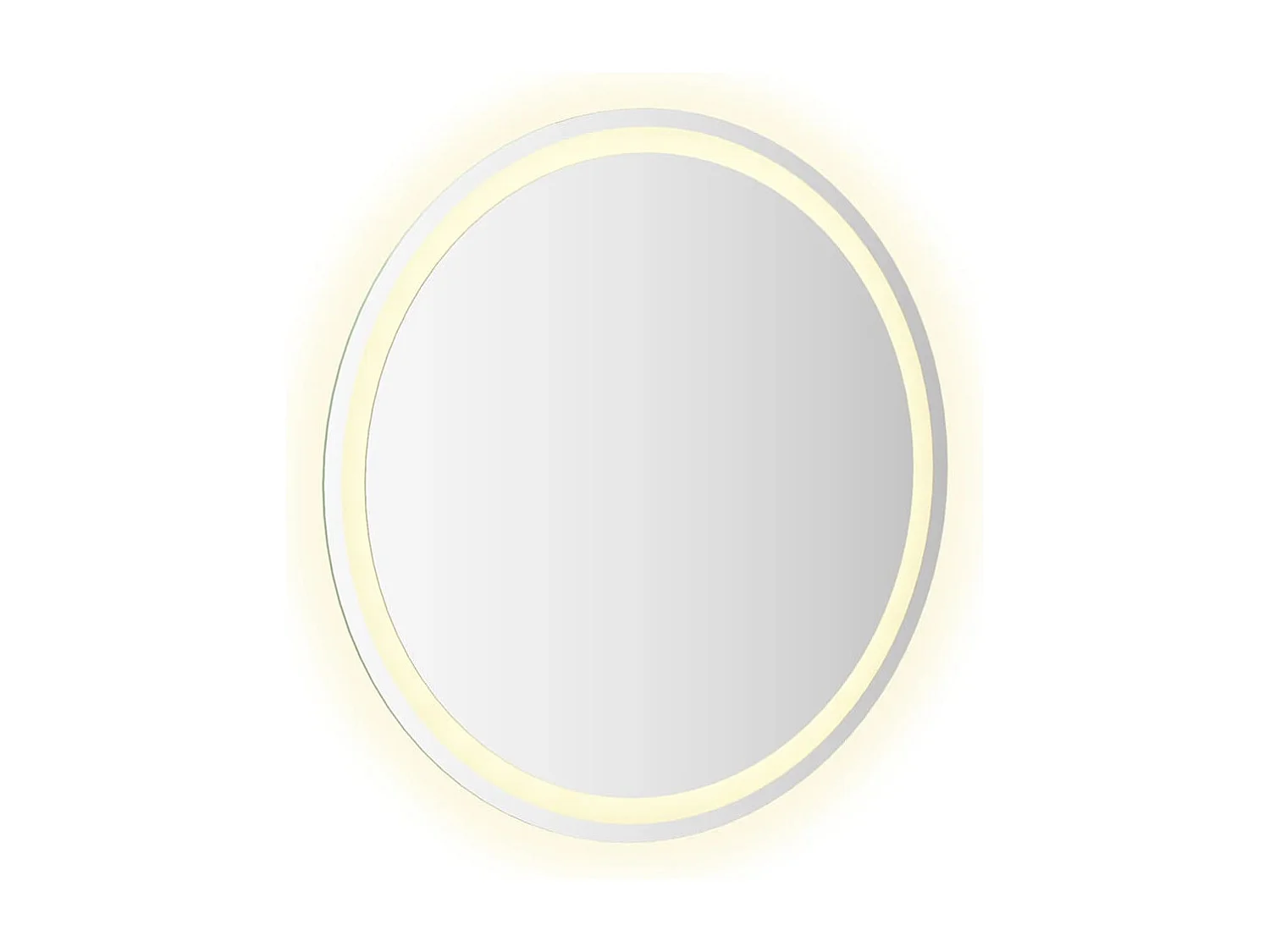 Espejo de baño LED redondo de 70 cm