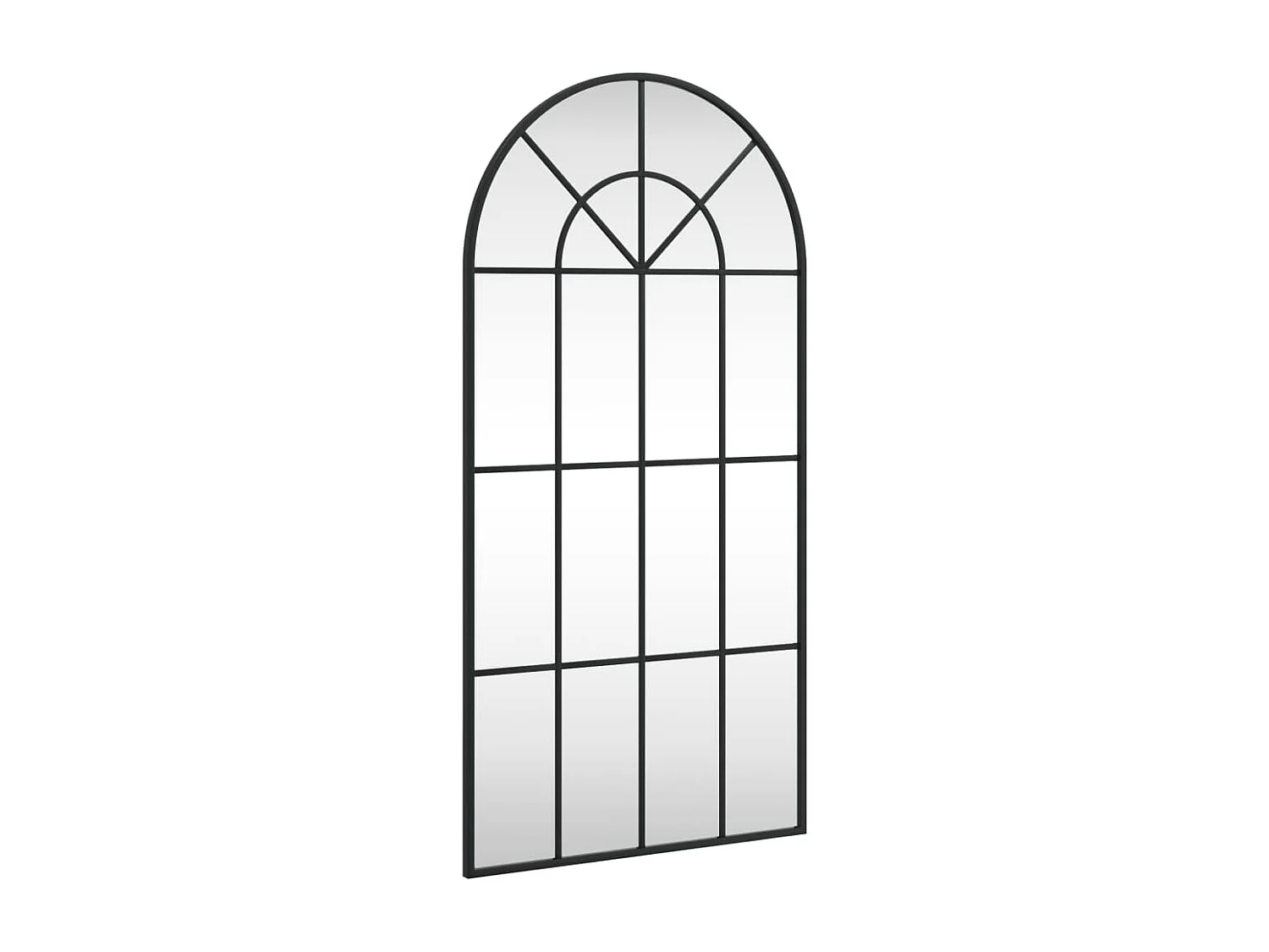 Espejo de pared negro 50x100 cm arco de hierro