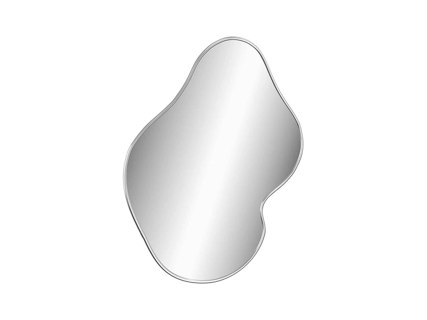 Silberner Wandspiegel 60x50 cm