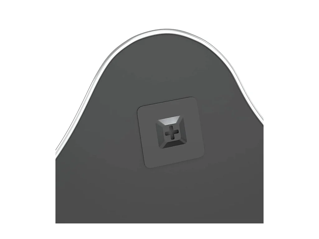 Silberner Wandspiegel 60x50 cm