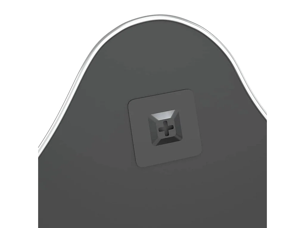 Zilveren wandspiegel 60x50 cm