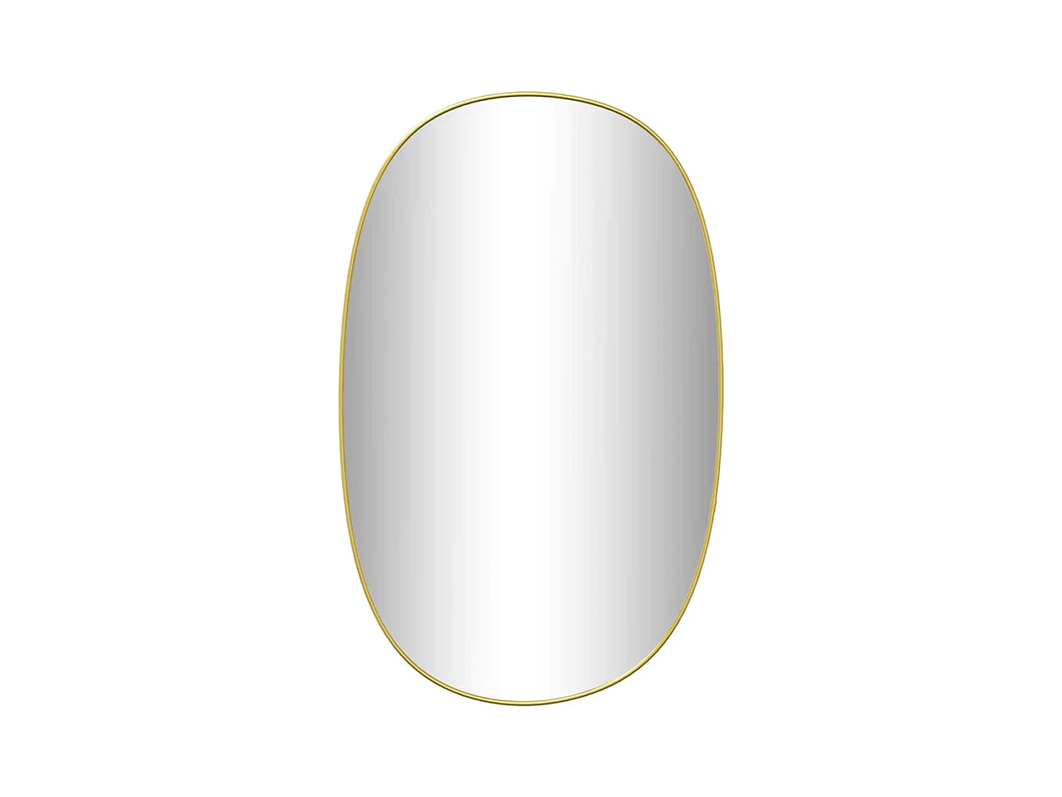 Specchio da parete dorato 80x50 cm