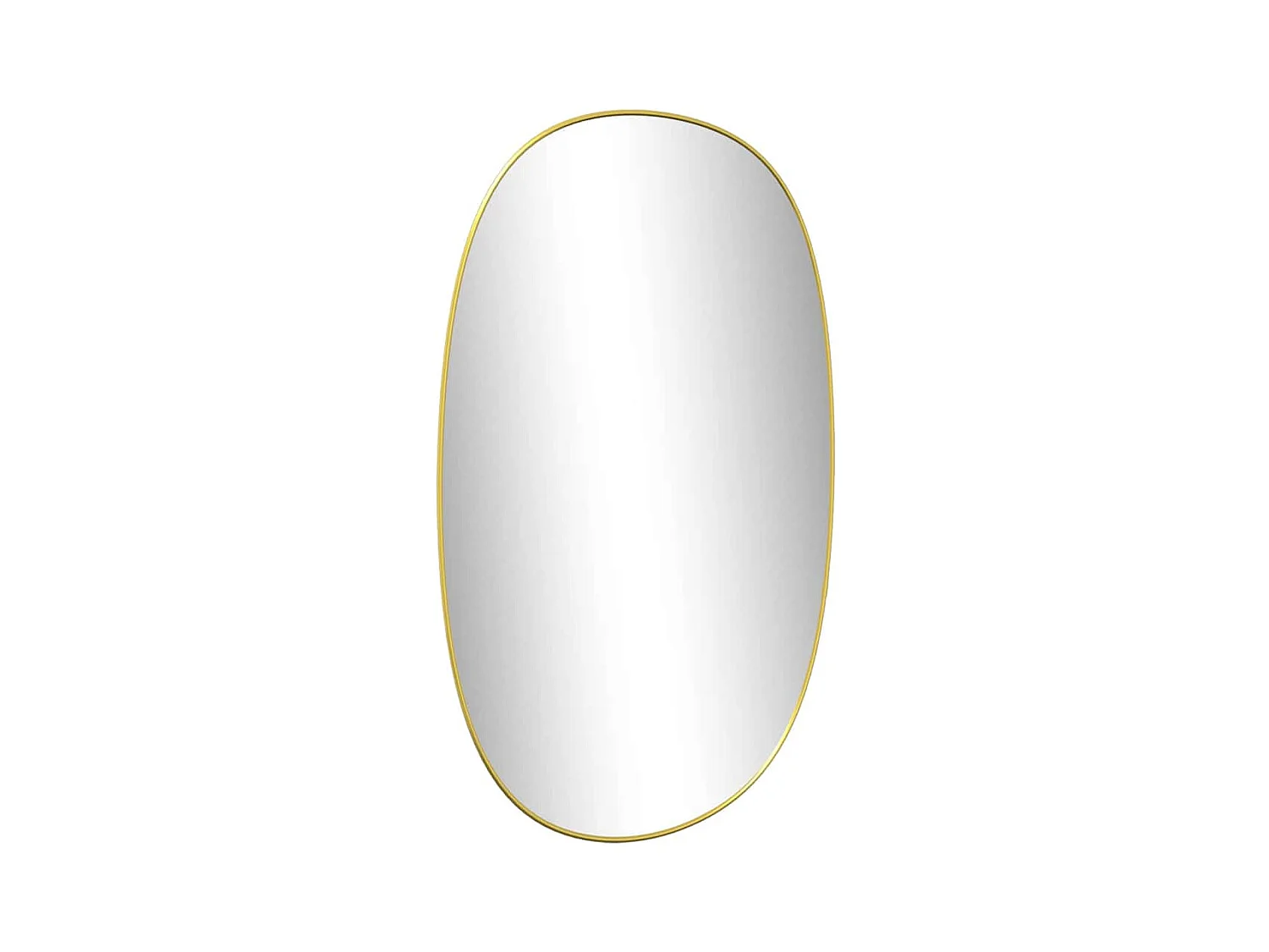 Specchio da parete dorato 80x50 cm